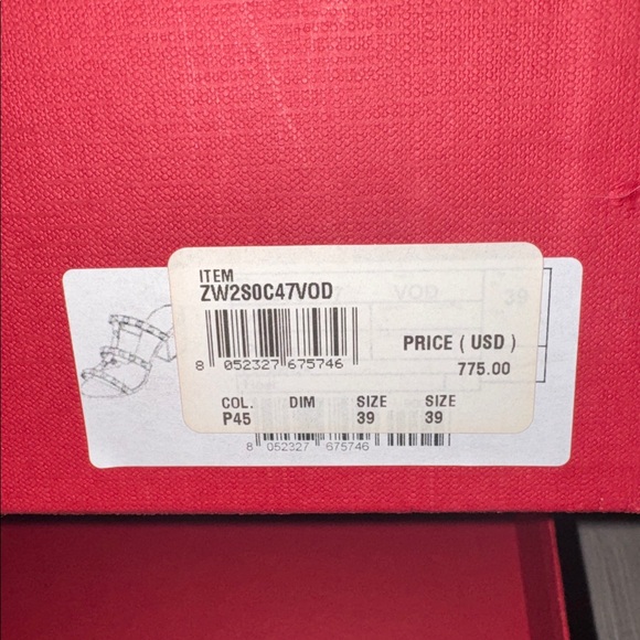 Valentino Garavani Rockstud Block Heel Sandals 39 Blush Nude - Picture 4 of 4